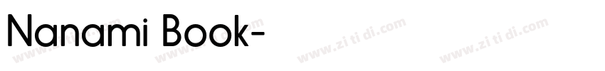 Nanami Book字体转换 Nanami Book字体转换